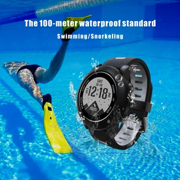 EXRIZU UW90 GPS Sporta Smart Skatīties Āra Smartwatch Atbalsta Bluetooth Kompass Sirds ritma Monitors 100m Ūdensizturīgs Pedometrs