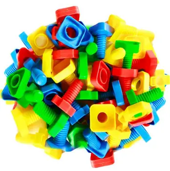 5 Komplekti Skrūves blockss plastmasas rotaļlietas bērniem rotaļlietas izšūšanas rieksti demontāžas puzzle smadzeņu kombinācija rotaļlietas LYQ