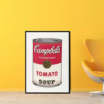 Pop Art Andy Warhol Audekls Mākslas Plakāti un Izdrukas Virtuves Tēma Audekla, Gleznas pie Sienas, Art Pictures 1T