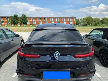 Piemērots BMW X4 G02 Oglekļa Šķiedras Spoileris 2019 2020 Melnā Krāsā Aizmugurējais Jumta Spoilers Astes Stumbrs Ārējie Bagāžnieka Lūpu Apdare, bagāžas nodalījuma Pārsegs