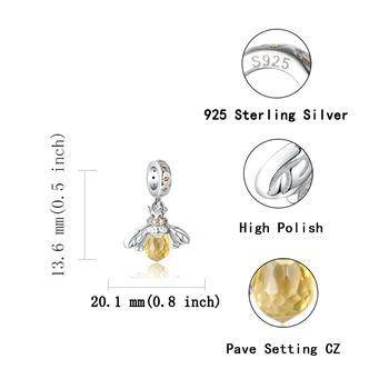 Xiaojing 925 Sterling Sudraba Modes Zelta Bišu Krelles, Piekariņi Sievietēm Fit Original Pandora Rotaslietas Aproces Valentīna Diena Dāvanu