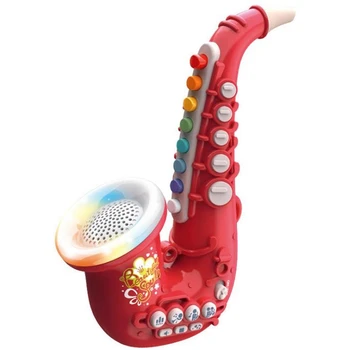 Mini Saksofonu Rotaļlietas, Mūzikas Instrumentu Sākumā Izglītības Mūzikas Apgaismojums Rotaļlieta Mazulim, Dzimšanas dienas dāvana