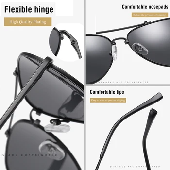 SIMPRECT ir 2021. Zīmols Vintage Izmēģinājuma Polarizētās Saulesbrilles, Vīriešu UV400 Augstas Kvalitātes Vadītāja Brilles, Saules Brilles Sievietēm Zonnebril