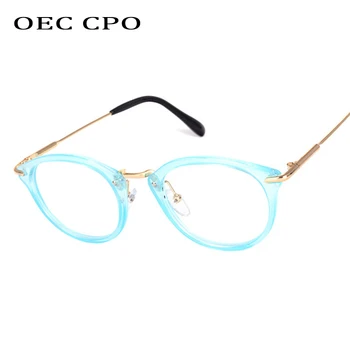 Modes Atdzist Brilles Sievietēm Retro Vintage Lasījumā Anti-zila gaisma Brilles Rāmis Vīriešu Kārtas Brilles Optiskās Skaidrs, Briļļu Oculos