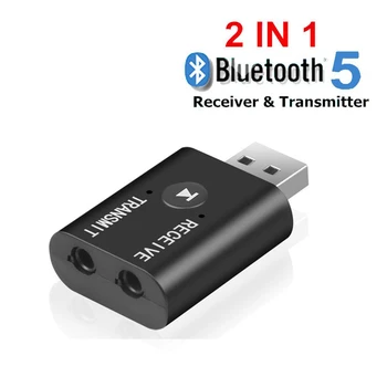 Bluetooth 5.0 Audio Raidītājs Uztvērējs Mini 3,5 mm AUX USB Mūzikas Stereo Bluetooth Dongle Bezvadu Adapteris TV DATORA Austiņas