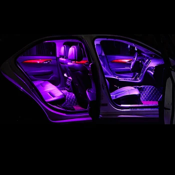 9pcs LED Auto salona Apgaismojuma Lasīšanas Gaismas Bagāžnieka Apgaismojums Modifikācijas Piederumi Toyota Highlander XU50 Kluger-2018 2019