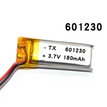 Polimēru litija akumulators 3,7 V 601230 180mah var pielāgot vairumtirdzniecības CE, FCC, ROHS BKAS kvalitātes sertifikāciju