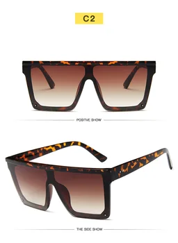 Modes Krāsu Sieviešu Saulesbrilles Unikālu Lielizmēra Vairogs UV400 Slīpums Vintage brilles rāmis Sieviešu Saulesbrilles sieviešu 2019