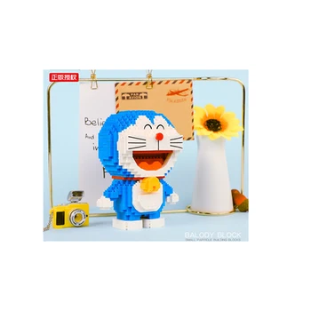 Mazas Celtniecības Bloku Doraemon Mikrouzņēmumu Veidošanas Bloku Darbību Attēls Rotaļlietas Salikt Anime Kolekcionējamus Bērniem Ziemassvētku Ķieģeļu