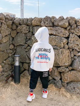 Bērnu Kapuces Džemperis Bērniem korejiešu Versija, Jaunas Zēnu 2020. Gadā-Pavasarī un Rudenī Jūra Top Zēns Rietumu Stila Pavasarī