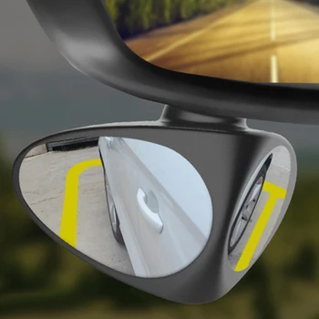 Auto Blind Spot 360 Grādu Rotējoša Automašīnu Atpakaļskata Autostāvvieta Drošības Spogulis Liela Vīzija Reverse Blind Spot Spogulis