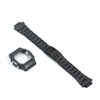 DW5600 GW-M5610Black tīklu Projektēšanā Skatīties Uzstādīt Modifikācijas Metāla Watchband Bezel Nerūsējošā Tērauda