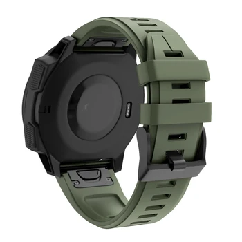 26 22MM Watchband Siksnu Garmin Fenix 5 5X 3 3 AP Fenix 6X 6 6S S60 MK1 Skatīties Ātri Atbrīvot Silikona Easyfit Rokas Joslā Siksna