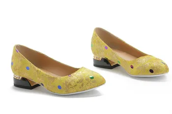 MORAZORA 2020. gada vasaras karstā pārdošanas salds sieviešu sūkņi modes norādīja toe dzeltenā krāsā kurpes sieviete classic puse kurpes sievietēm