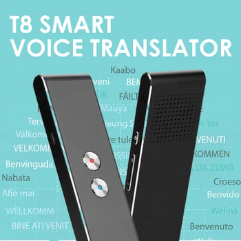 T8 Reālā Laika Balss Tērzēšanas Tulkotājs 2 Veidu Runā Mini Smart Balss Runas Tulkotājs 40+ Valodas Bluetooth Ceļojumu Tulkotājs