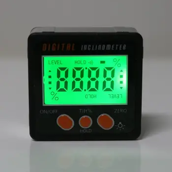 Digitālā Inclinometer Elektronisko Transportieris Alumīnija Sakausējuma Korpusa Konusveida Lodziņā Leņķa Platuma Mērītājs Mērīšanas rīks N1HF
