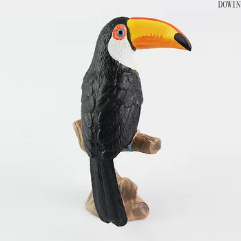 DIY Simulācijas Toucan Kakadu Dzīvnieku Modelis Putnu Papagailis Statuetes mājas dekoru miniatūru dārzu dekorēšana aksesuāri, mūsdienu