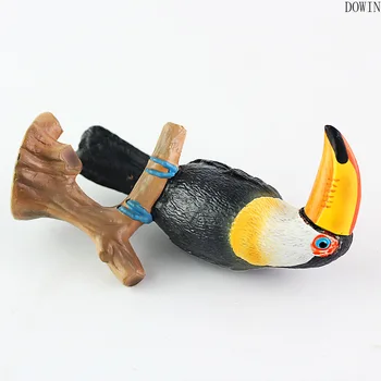 DIY Simulācijas Toucan Kakadu Dzīvnieku Modelis Putnu Papagailis Statuetes mājas dekoru miniatūru dārzu dekorēšana aksesuāri, mūsdienu
