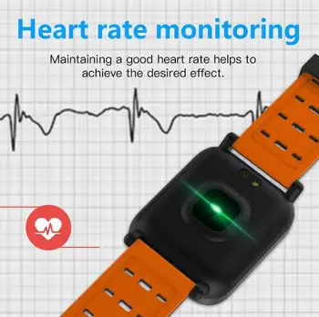 Rūpnīcas A6 Smart Watch Sirds ritma Monitors Sports Fitness Tracker asinsspiediens Zvanu Atgādinājums Vīriešiem Skatīties uz iOS, Android Dāvanu