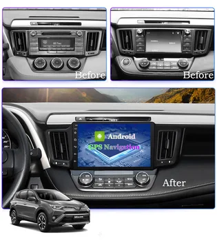 4G+64G autoradio android Toyota RAV4 2013 2018 DVD multimediju atskaņotāju auto radio coche audio auto stereo, GPS navigator RAV 4