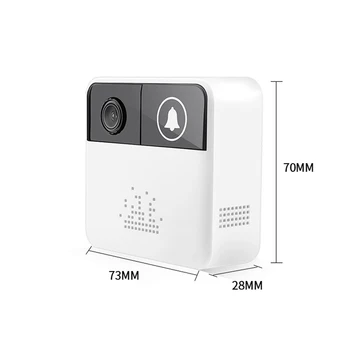 HD 720P Durvju Gredzenu WIFI IP Kameras Mini divvirzienu Audio iCSee APP Kontroles Bezvadu Durvju Zvanu Gredzenu Signalizācijas Bateriju Kamera
