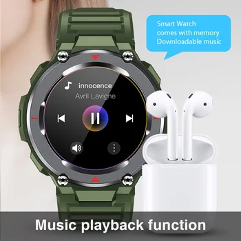 S-25 Smart Skatīties Vīrieši Bluetooth Zvanu Mūziku, Spēlēt Ūdensizturīgs Multi-Mode, Sports Āra Smartwatch Android, IOS Dzirdēt ātruma Monitors,
