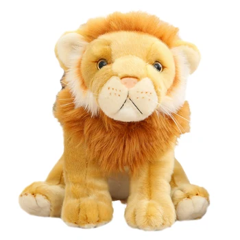 Karstā Jauku Spilgti Mīkstu Pildījumu Dzīvniekiem, Lauvu Lelle Simulācijas Karalis Stepes Lauva Plīša Rotaļlietas Cute kids Dāvanas Zēns Bērniem