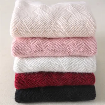 Kašmira džemperis sieviešu ziemas biezs pulovers augstu uzrullētu apkakli īsās vilnas džemperis sieviešu adīt zemāko krekls