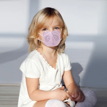 10pcs Sejas Aizsargmasku pret Putekļiem Krāsains bērnu Vienreizējās lietošanas maskas, maskas Anti PM2.5 vārstu 3 - slāņu aizsardzības Bērniem, Bērnu filtru maske
