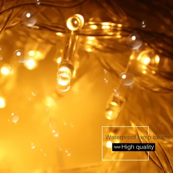 LED Gaismas Stīgu Svētku Gaismas 100Led Vainags Ūdensizturīgs Pasaku Kāzu Ramadāna Diwali Ziemassvētku Eglīte Apdares Luisu Āra JQ