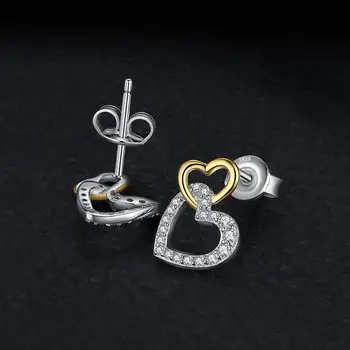 JewelryPalace Infinity Mīlestību Sirdī CZ Stud Auskari 925 Sterling Sudraba Auskari Sievietēm korejas Auskari Modes Rotaslietas ir 2021.