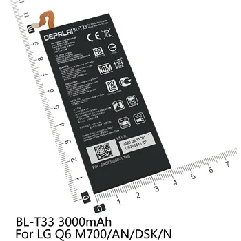 Augstas Kvalitātes BL-T33 BL-T37 BL-T39 Akumulatoru LG Q6 M700/AN/DSK/N Q Stylo4 Q710 G7 ThinQ G710 Q7+ LMQ610 Smart tālrunis Baterijas