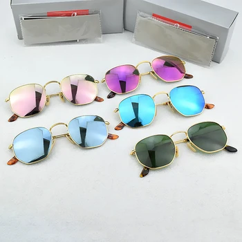 RogBae Zīmolu saulesbrilles sieviešu 2019 stikla lēcu, HD Retro saulesbrilles vīriešiem Dizainers Saulesbrilles Braukšanas brilles Vīriešu Saules Brilles 3548
