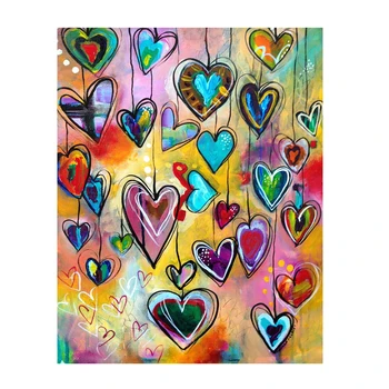 DIY 5D Dimanta Krāsošana Mīlestība Sirdi, Pilnu Kvadrātveida Dimanta Mozaīkas Izšuvumu Pārdošana Priekšstatu Par Rhinestones Festivāla Dāvanas HYY