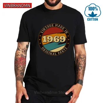 Modes 60s Apģērbs Vintage 1969 Visas Oriģinālās rezerves Daļas, T Krekls vīriešiem Retro Topi Dzimis 1969. Gadā Klasisks T-Krekls 1963 Dzimšanas Gads tshirts