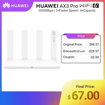 Sākotnējā Huawei AX3 Pro 3000Mbps WiFi 6, Plus Bezvadu Maršrutētāju
