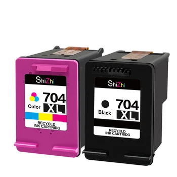 SHIZHI 704 Tintes kasetne HP Savietojams 704 XL 704xl HP deskjet 2010. - 2060. gadā CN692A printeri