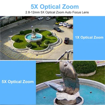 1080P Wifi IP Kamera Outdoor divvirzienu Audio PTZ 5X Optisko Tālummaiņu Nakts Redzamības IS 60M Bezvadu Drošības Speed Dome Kameras P2P