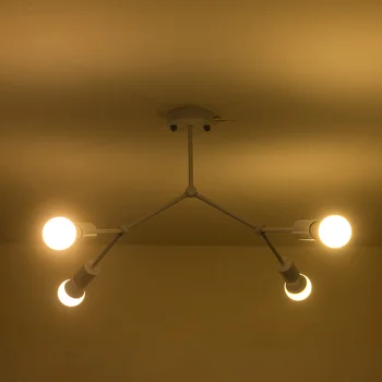 Mūsdienu LED Griestu Lustras Apgaismojums Dzīvojamā Istabā, Guļamistabā, Molekulārā Lustras Vairāki vadītāji, Radošie Mājas Apgaismes Ķermeņi