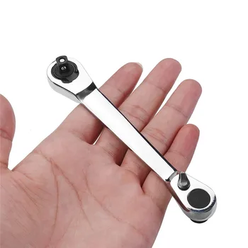 Daudzfunkcionāls Mini 6.35 mm Sprūdrata Uzgriežņu atslēgas Divējāda lietojuma Atslēgu Uzgriežņu atslēgas Ātri Piedurknēm Uzgriežņu atslēgas, Rokas Darbarīkiem