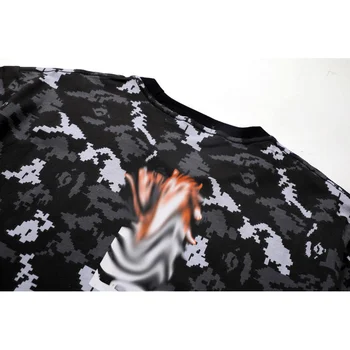 Bape T-Krekli Jaunatnes Personalizētu Maskēties Iespiests Apaļš Kakla Harajuku Lielgabarīta T Krekls Retro Top Vīriešu Apģērbs