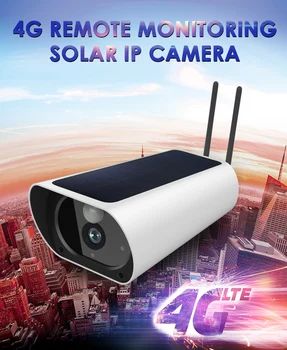 Bezmaksas Piegāde 2MP Saules Enerģijas Kamera 4G SIM Kartes IP Bullet Kamera Uzlādējams 4G Āra VIDEONOVĒROŠANAS kamera ar 1080P Wifi Kamera