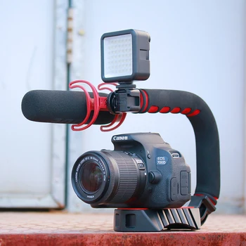 Ulanzi U-Grip Pro Triple Apavu Mount 5D2 Stabilizators steadicam Apstrādāt Video Camra viedtālrunis Platformas Komplekts Nikon Canon iPhone X 8