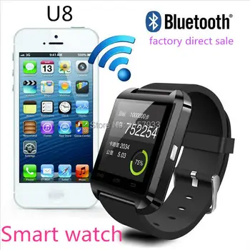 Lētākais Smartwatch Bluetooth Smart Skatīties U8 rokas Pulkstenis ciparu sporta skatīties uz Android Samsung telefona Nēsāšanai Elektronisko Ierīci