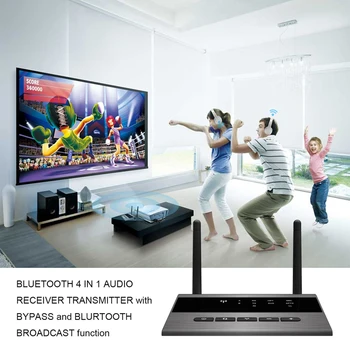 3.5 mm HD Bluetooth 5.0 Audio raidītājs uztvērējs CSR8675 Bezvadu aptx audio Auto uz Adapteris tv auto aptX HD LL Zema Latentuma