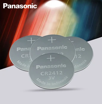 Jaunā Panasonic Oriģinālo 3 V Pogu Šūnu Akumulatoru CR2412 Litija Monētas skatīties, Atslēgu Maciņi, Akumulatoru swatch watch