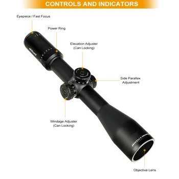Ohhunt Aizbildnis 4-14X44 SF Taktiskās Optisko Redzes Stieples Tīkliņš Riflescope ar Sānu Paralakse Slāpekļa Huting Šautene Jomu