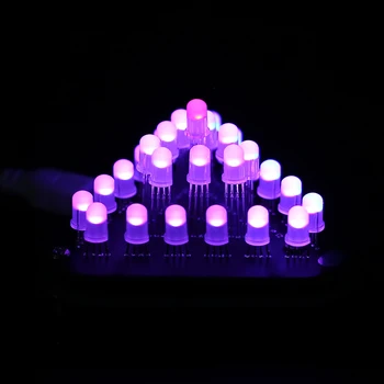 DIY Komplektu, 5mm RGB LED Mirgo Lampas Gredzenu Gaismas Modulis led modulis pikseļu led gaismas Elpošana Gaismas Slīpumu, Krāsu Dekoratīvie Gaismas