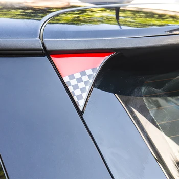 2gab Auto Apsildāmi Ārējie spoguļi, Aizmugurējā Bagāžnieka Tailfins Spoilers Ārējie 3D Uzlīmes Decal BMW Mini Cooper F55 F56 Auto Stils Aksesuāri