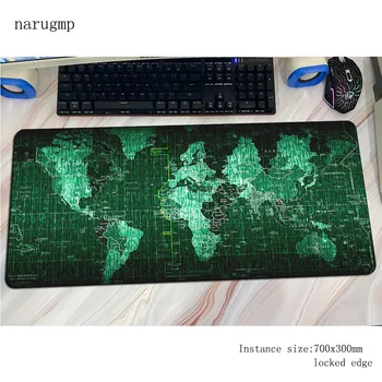 Pasaules kartes, peles paliktnis 800x300x4mm Valdonīgs Datora peli mat spēlētājs gamepad Skaistu spēļu mousemat galda pad biroja padmouse